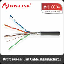 Cabo interno do cat5e ftp / stp do LAN 305M 4pr 24awg cabo UL listado do interior